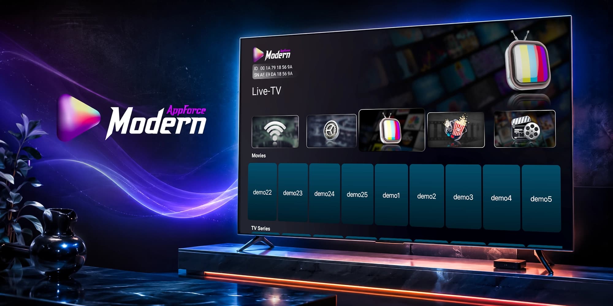 Modern AppForce product interface and cover